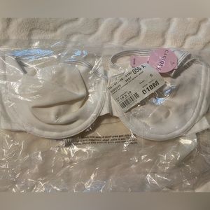 NWT 2 White Cacique Bras 40 DD